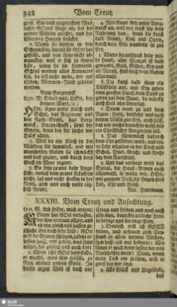 XXXIII. Vom Creutz und Anfechtung
