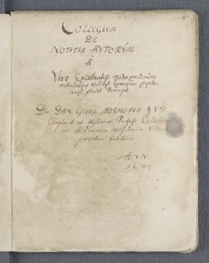 [Collegium de notitia autorum] : Cod. hist. litt. : 4° : 46