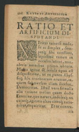 Ratio Et Artificium Disputandi.