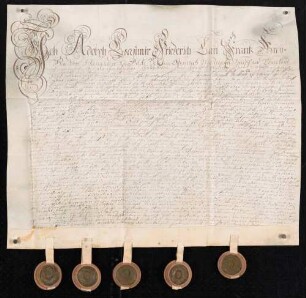 Instrumentum cautionis des Adolf Casimir von Hanxleden .