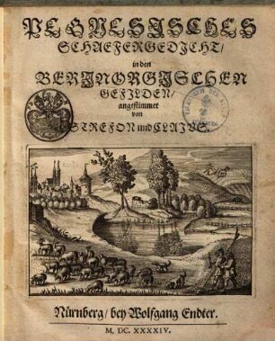 Pegnesisches Schäfergedicht in den Berinorgischen Gefilden