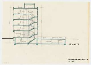 Hotel Duisburgerstraße 8, Berlin-Wilmersdorf: Schnitt 1:100