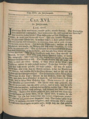 Cap. XVI. De Iureiurando.