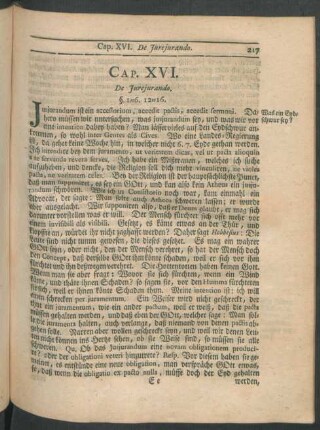 Cap. XVI. De Iureiurando.