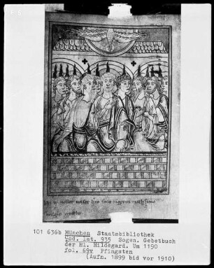 Sogenanntes Gebetbuch der heiligen Hildegard — Pfingsten, Folio 69verso