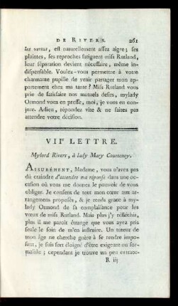 VIIe Lettre.