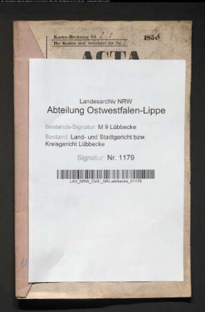 Erblasser: Schlake, Anton; Erblasser: Schlake, Marie Louise, geb. Köhne verw. Treseler: