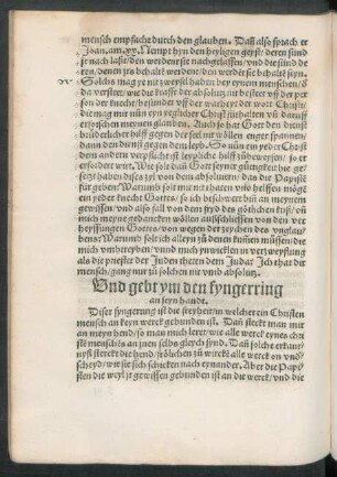 Und gebt ym den fyngerring an seyn handt.