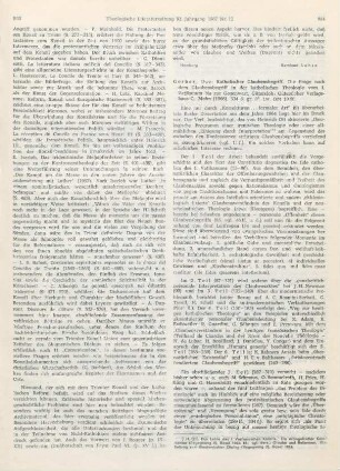 934-936 [Rezension] Gerber, Uwe, Katholischer Glaubensbegriff