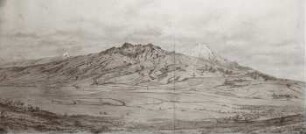 Rumiñagui und Cotopaxi von Nordwest