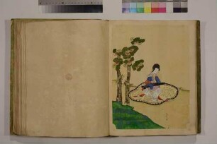 Ostasiatica: Guqin-Spielerin unter dem Wutong-Baum