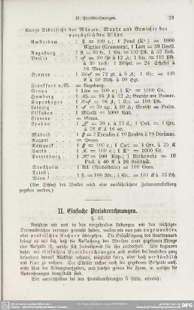 II. Einfache Preisberechnungen