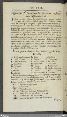 Signorum & Notarum libelli minus consuetarum explicatio haec est ...