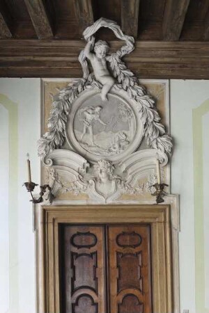 Mythologische Szenen — Apollo tötet den Drachen Python