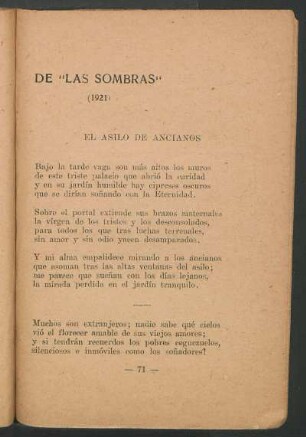 El asilo de ancianos