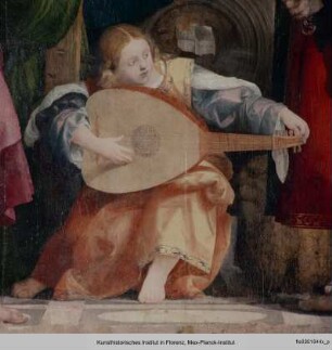 Thronende Madonna mit Heiligen