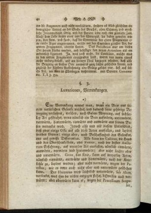 §. 3. Luxationes, Verrenkungen.