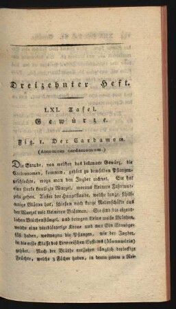 Dreizehnter Heft.