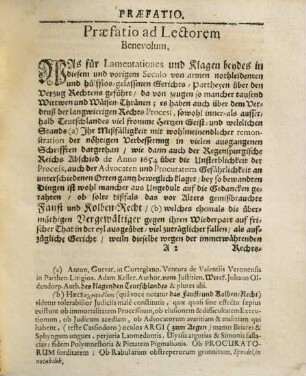Sciagraphia Processus Iudiciarii : Process-Ordnung