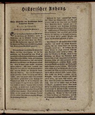 Historischer Anhang