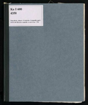 Dissertatio Inauguralis Medica De Usu Historiae Naturalis In Medicina