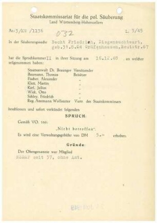 Becht, Friedrich