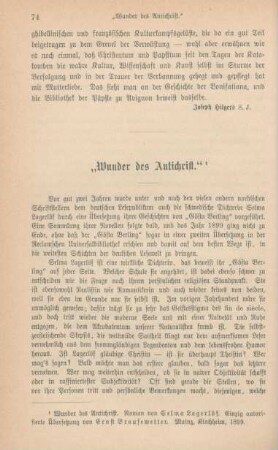 74-84 "Wunder des Antichrist"