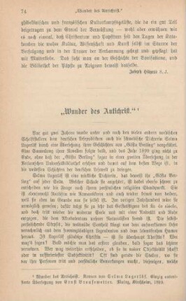 74-84 "Wunder des Antichrist"