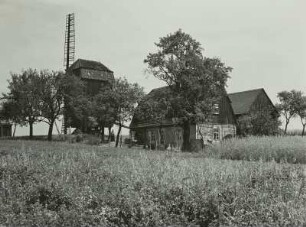 Markritz. Bockwindmühle (1947 abgebrochen) und Mühlengehöft