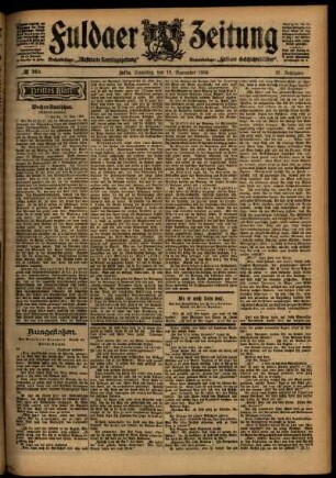 Dritte Ausgabe vom Samstag, den 19. November 1904.