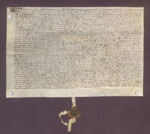 Daniel Pfeil und seine Ehefrau Margarethe, Otto Hauert und seine Ehefrau Katharina sowie Philipp Pfeil und seine Ehefrau Katharina verschreiben dem Ritterstift Bruchsal eine jährliche Gült von 1 1/2 Gulden aus 30 Gulden Kapital.