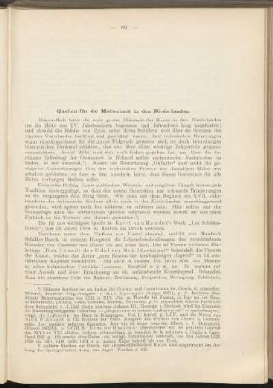 Quellen für die Maltechnik in den Niederlanden.