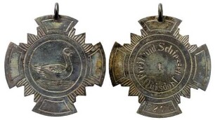 Quisdorf (Ostholstein): Gehenkelte Schützenmedaille