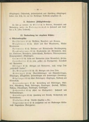 III. Verbreitung der einzelnen Eichen