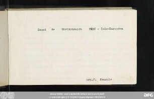 3: Essai de Dictionnaire Türk-Indo-Européen