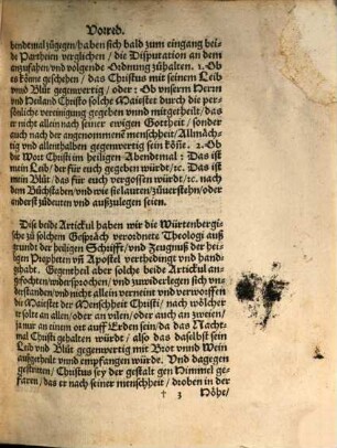 Protocoll Des Gesprächs zwischen den Pfältzischen vnd Würtenbergischen Theologen im Aprill des 1564. Jars zu Maulbrun[n] gehalten : Allerdings dem Originalj gleichlautend, on zusatz vnd abbruch getrewlich von den Würtenbergischen Theologen, so gedachtem Colloquio beygewonet, in Truck verfertigt
