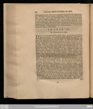 Sectio VII. De Reformatione in Belgio.