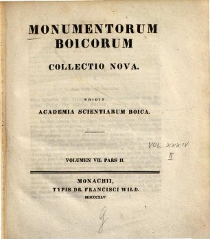 Monumenta Boica, 34,2=Collectio nova 7,2. Monumenta episcopatus Augustani. Urbarium episcopatus Augustani de anno 1316
