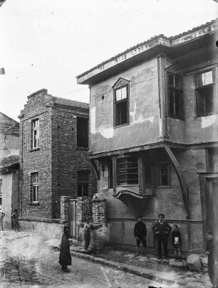 Straßenansicht : Renaissancehaus in der Altstadt der Stadt Plovdiv in Bulgarien