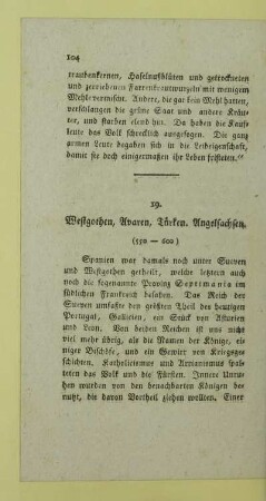 19. Westgothen, Avaren, Tuerken. Angelsachsen. (550-600)