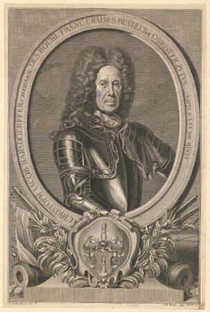 Christof Jakob Harsdörffer, Obrist des Fränkischen Kreises; geb. 25. Mai 1655