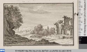 Landschaft mit Ruine