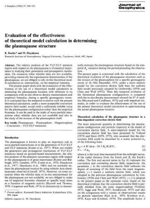 Evaluation of the effectiveness of theoretical model calculation in determining the plasmapause structure