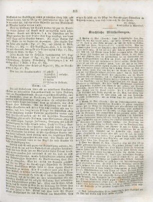 303-304 Kirchliche Mittheilungen
