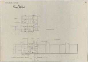 Grund, Peter; Bad Vilbel; Ernst Reuter Schule - Block E (Grundriss Keller, Schnitt)