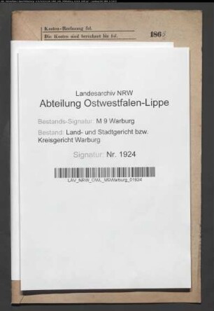 Erblasser: Lücking, Wilhelm; Erblasser: Lücking, Victoria, geb. Reuter: