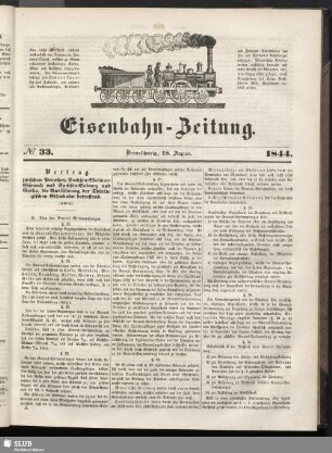 Eisenbahn-Zeitung : Organ der Vereine deutscher Eisenbahn-Verwaltungen und Eisenbahn-Techniker