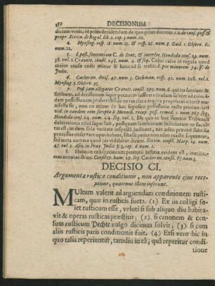 Decisio CI. - CC.