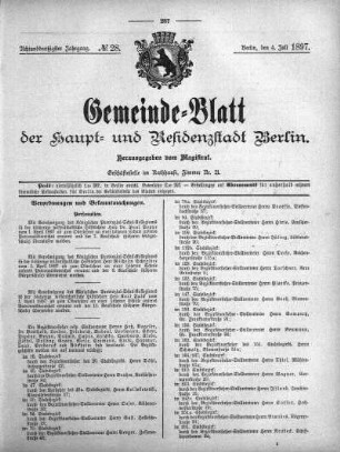 1897,28: No. 28, 4. Juli 1897