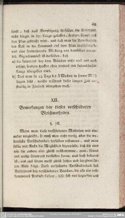 XII. Bemerkungen bey diesen verschiedenen Bleichmethoden